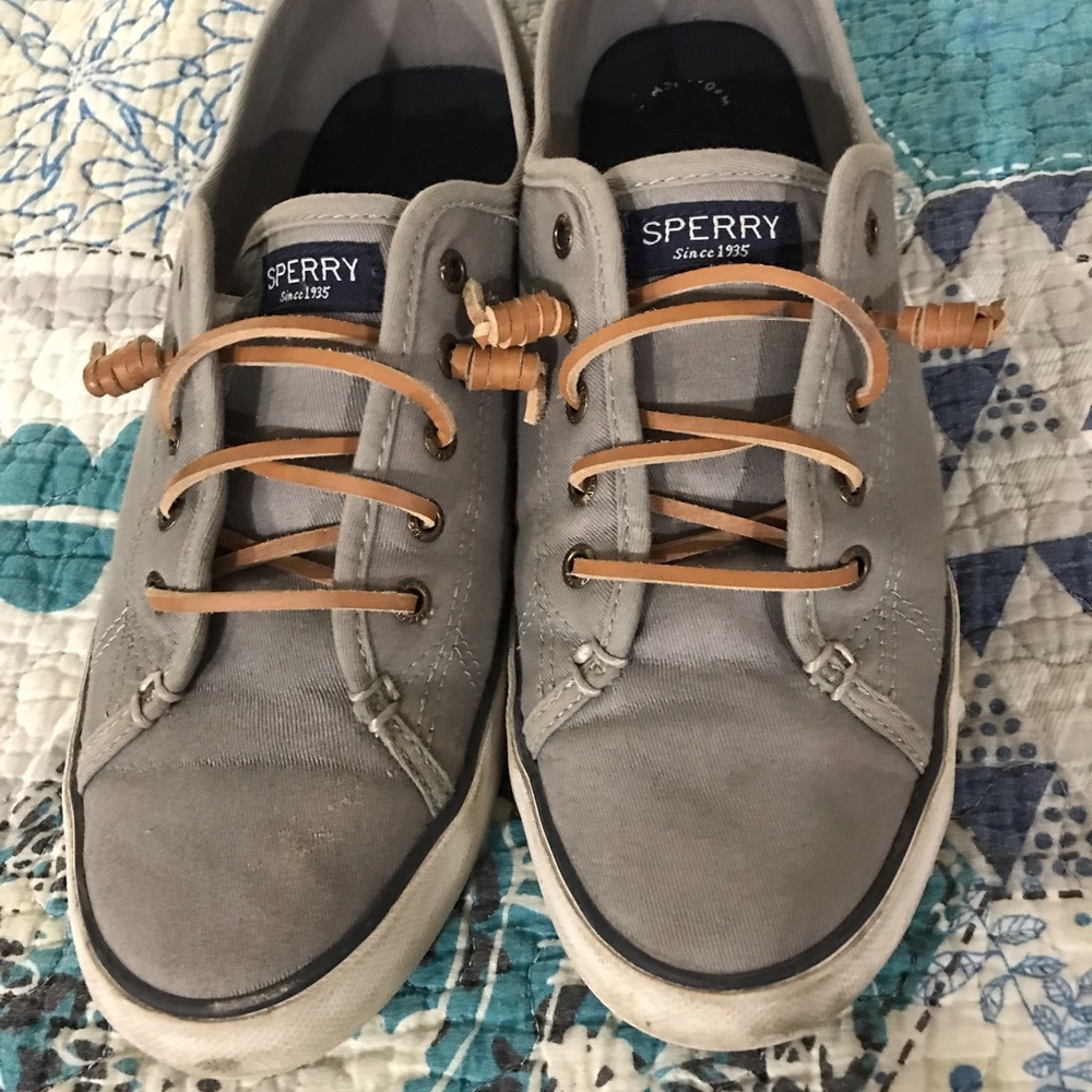 Gray Sperry Sneakers